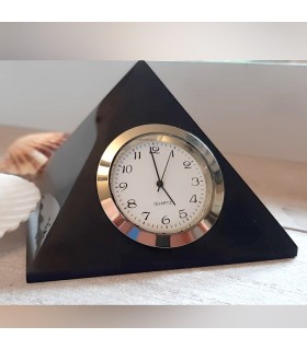 Pyramide Horloge en Shungite