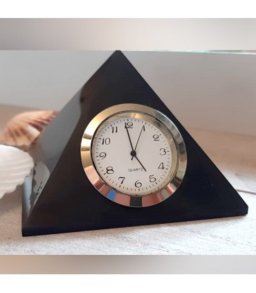 Pyramide Horloge en Shungite