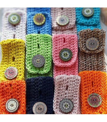 Cache bracelet artisanal en coton bio