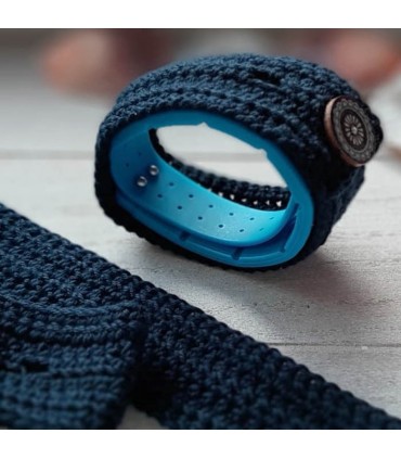 Cache bracelet artisanal en coton bio