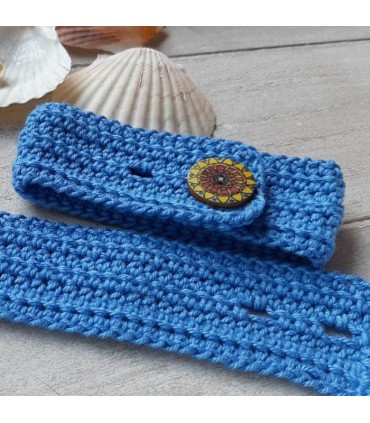 Cache bracelet artisanal en coton bio