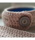 Cache bracelet artisanal en coton bio