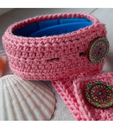 Cache bracelet artisanal en coton bio