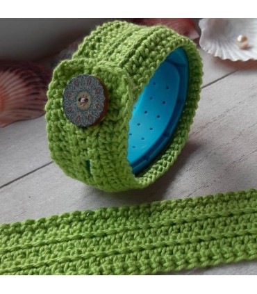 Cache bracelet artisanal en coton bio