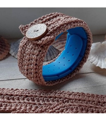 Cache bracelet artisanal en coton bio
