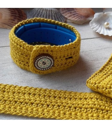 Cache bracelet artisanal en coton bio