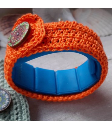 Cache bracelet artisanal en coton bio