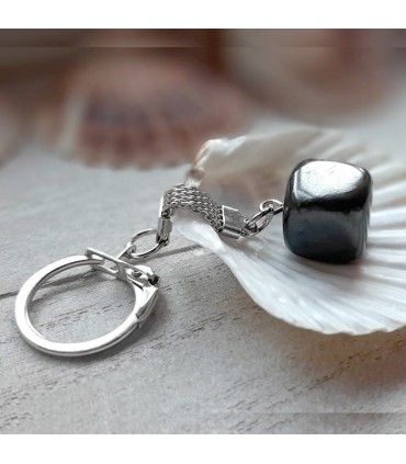 Porte-clé "Cube" en shungite