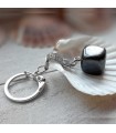Porte-clé "Cube" en shungite