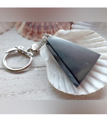 Porte-clé "Trapèze" en shungite