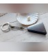 Porte-clé "Trapèze" en shungite