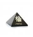 Pyramide en Shungite polie Feng shui Bonheur