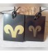 Pendentif "Bélier" en Shungite rectangulaire