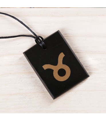 Pendentif "Taureau" en Shungite rectangulaire