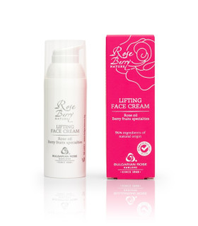 Crème Liftante Visage Rose Berry Nature – Huile de Rose & Acide Hyaluronique