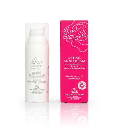 Crème Liftante Visage Rose Berry Nature – Huile de Rose & Acide Hyaluronique