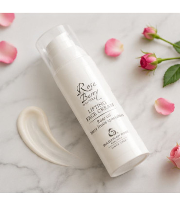 Crème Liftante Visage Rose Berry Nature – Huile de Rose & Acide Hyaluronique