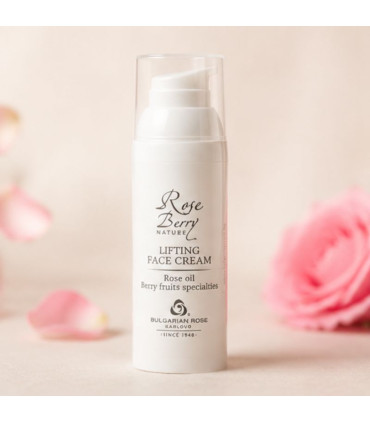 Crème Liftante Visage Rose Berry Nature – Huile de Rose & Acide Hyaluronique
