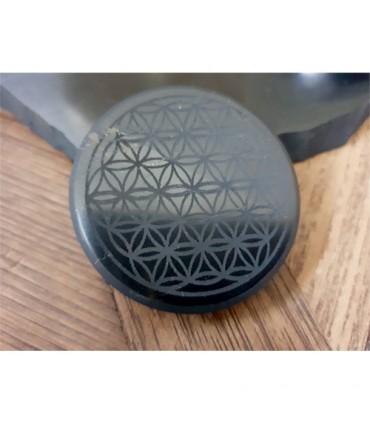 Plaque "Fleur de Vie" en Shungite