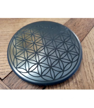 Plaque "Fleur de Vie" en Shungite