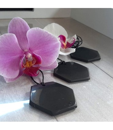 Pendentif "Hexagone" en Shungite