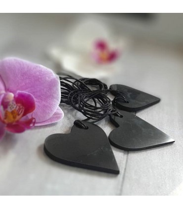 Pendentif "Le Cœur" en Shungite