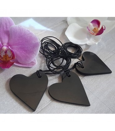 Pendentif "Le Cœur" en Shungite