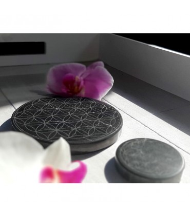 Plaque "Fleur de Vie" en Shungite