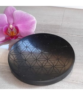 Plaque "Fleur de Vie" en Shungite