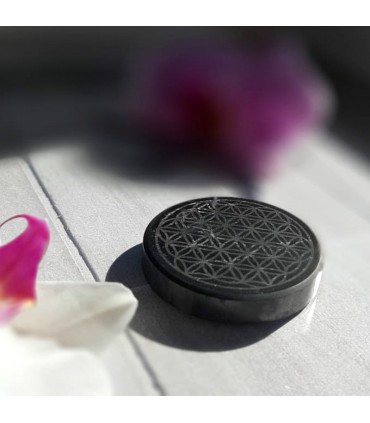 Plaque "Fleur de Vie" en Shungite