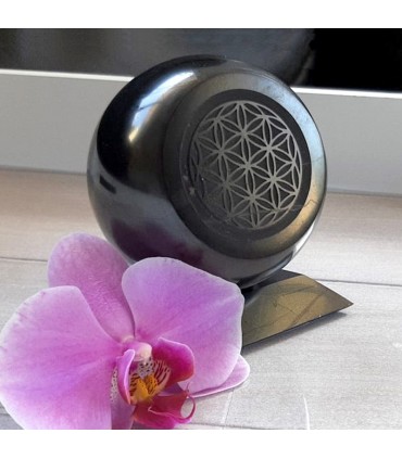 Sphère "Fleur de Vie" avec support